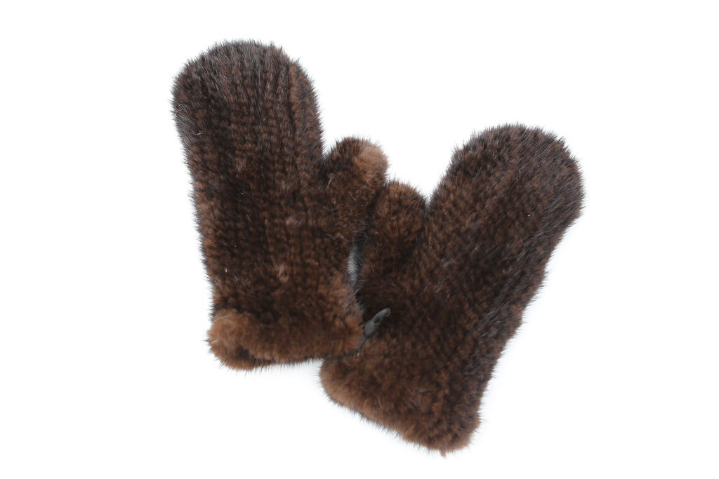 Genuine Mink Mittens