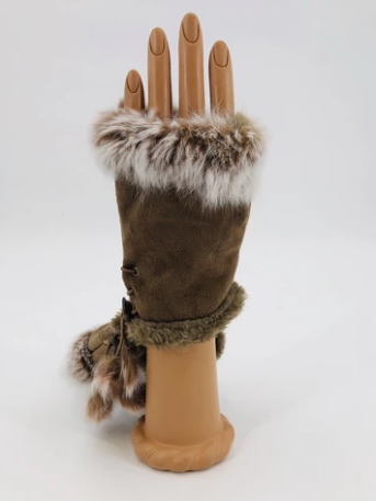 Rex Rabbit Fingerless Gloves